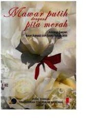 MAWAR PUTIH DENGAN PITA MERAH